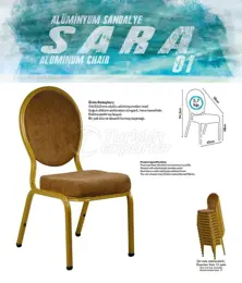كراسي المائدة من الألومنيوم SARA01