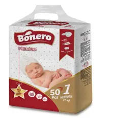 Bonero Baby Diaper New born 50 Pcs