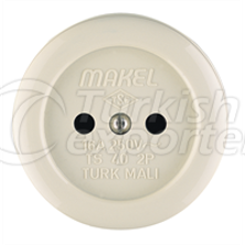 Sockets   -Double Surface-Mounted Embedded Beige