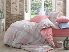 Conjunto de roupa de cama de solteiro Carmela Pink -Poplin (8698499108882)