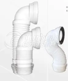 Conector de ducha de 100 mm Tubo-Codo