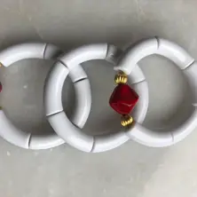 Handmade White Bracelets