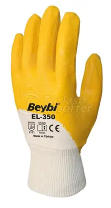 Хлопковые перчатки с покрытием из нитрила EL-350