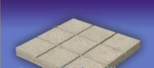 Andesite Floor Covering Bush Hammered(4x30x30)