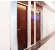 Ламинированные двери с алюминиевыми рамами