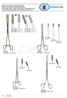 Cotton,Swab Forceps,Polypus,Dressing and Foreign Body Forceps