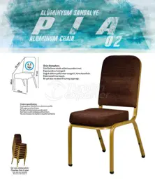 Chaises de banquet en aluminium PIA02