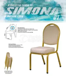 Chaises de banquet en aluminium SIMONA01