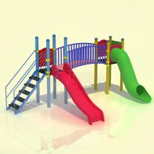 Metal Çocuk Oyun Parkı Ekipmanları BAB-P-14006