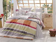 Alanza Gray - Kit de roupa de cama de solteiro Poplin (98017400231)