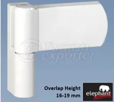 Elephant Door Hinge Overlap Height 16-19mm
