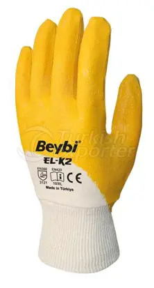 Хлопковые перчатки с покрытием из нитрила EL-K2