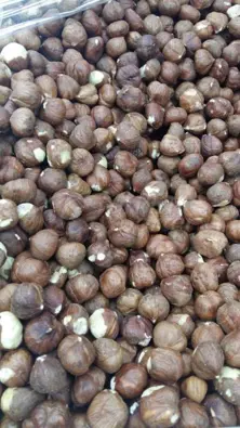 Brown hazelnuts