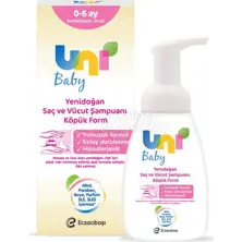 UNI Baby shampoo de espuma recém-nascido 200mL