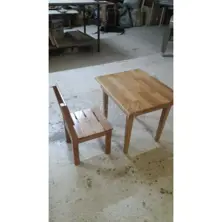 Wooden Kids Table Chair