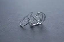 handmade silver drop earrings