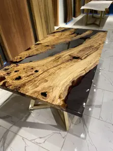 Olive River Epoxy Table