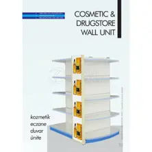 Unidade de parede de cosmética e farmácia