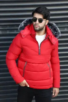 Coat for winter -  Red