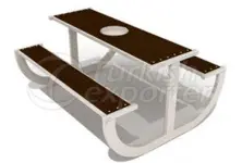 MPS-026 Garbage Disposal Mechanism Picnic Table