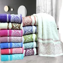 Design de renda de toalha de mão