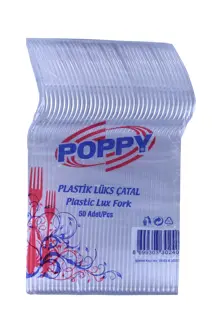 Poppy Plastik Lüks Çatal