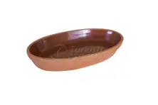Meat Baking Oval Clay Pan