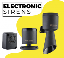 MUCCO BRAND ELECTORNIC SIRENS , ELECTRONIC HORNS