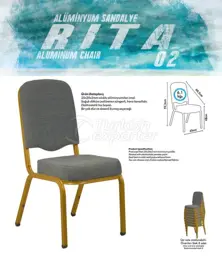 Sillas de banquete de aluminio RITA02