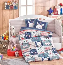 سنوبي لون كحلي - طقم سرير أطفال (8698499132375)