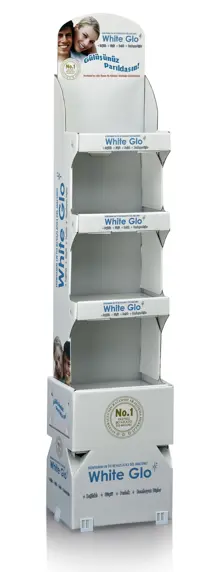 Cardboard Display Stand With 4 Shelves