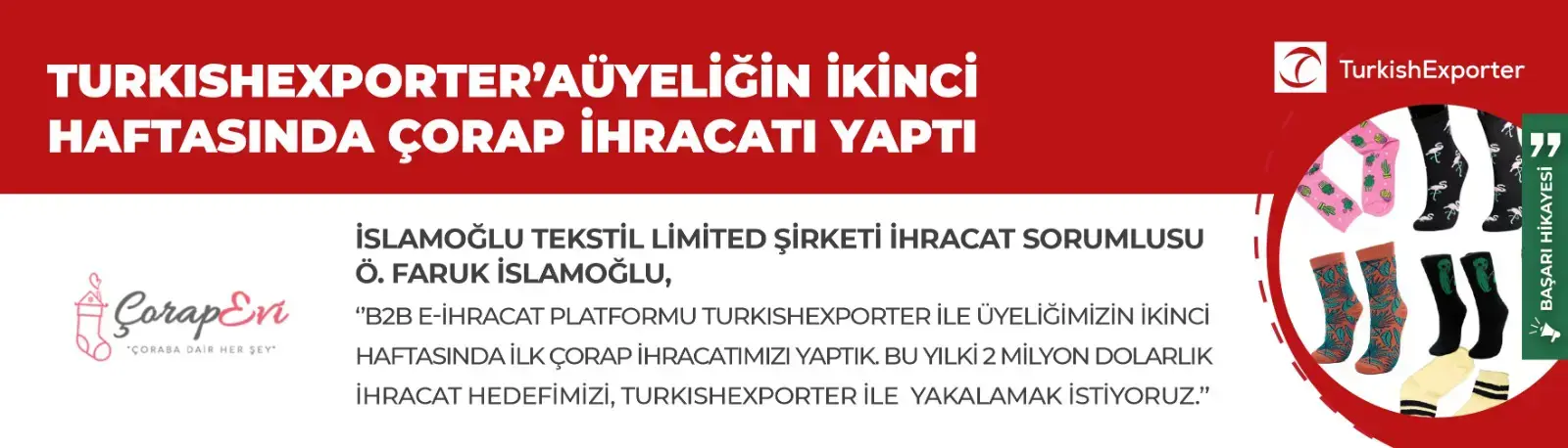İSLAMOĞLU TEKSTİL, TURKISHEXPORTER İLE İHRACAT KAPISINI AÇTI!