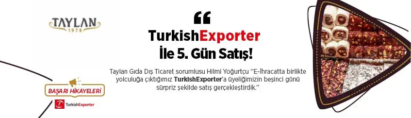 TURKİSHEXPORTER  İLE 5. GÜN SATIŞ!